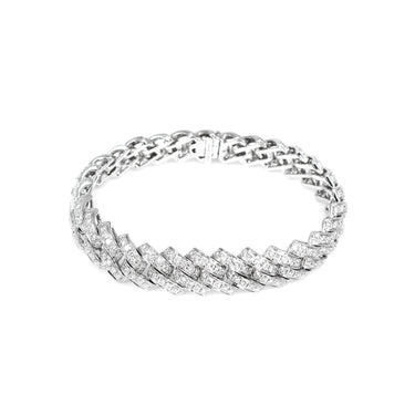18K White Gold Tdw. 8.60CT Diamond Bracelet - 20729608 - H&H Jewellery Pty Ltd
