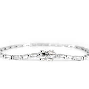 18K White Gold Tdw. 3.01ct Diamond Bracelet - 20729554 - H&H Jewellery Pty Ltd