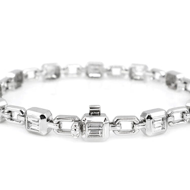 18K White Gold Tdw. 1.31ct Diamond Bracelet - 20729592 - H&H Jewellery Pty Ltd