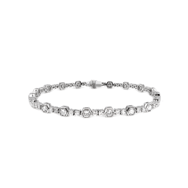 18K White Gold Tdw. 3.20ct Diamond Bracelet - 20729561 - H&H Jewellery Pty Ltd