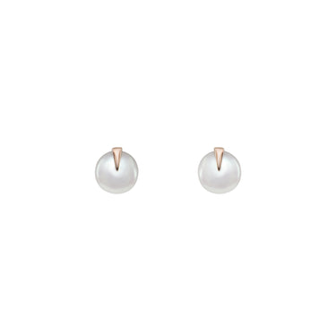9K Rose Gold Freshwater Pearl Studs Earrings | Pearl Jewellery Australia | Pearl Jewellery Melbourne | Pearl Stud Earrings Australia | H&H Jewellery