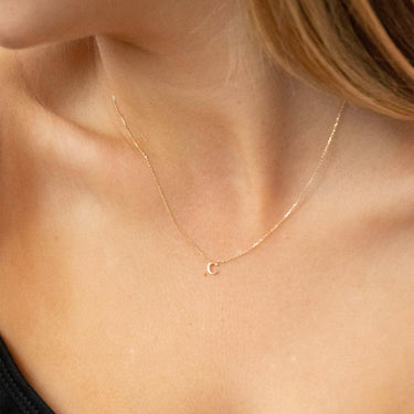 9K Gold 'C' Initial Necklace - 1.19.0152 - H&H Jewellery Pty Ltd