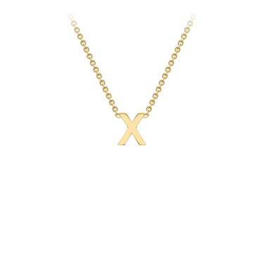9K Gold 'X' Initial Necklace - 1.19.0173 - H&H Jewellery Pty Ltd