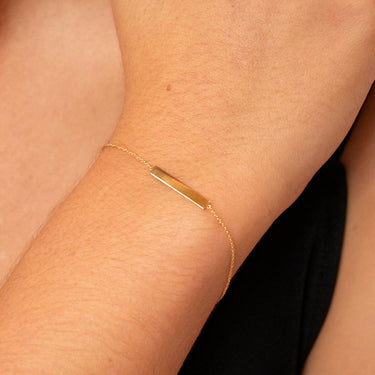 9K Gold Horizontal-Bar Bracelet | Gold and Diamond Bracelets Melbourne | Gold and Diamond Bracelets Australia | H&H Jewellery