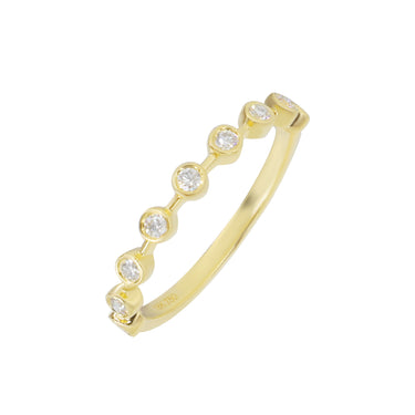 18K Yellow Gold Tdw. 0.20ct Diamond Ring - 20729240 - H&H Jewellery Pty Ltd