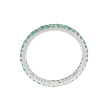 18K White Gold 0.46ct Emerald Band Ring | Emerald Emerald Necklaces & Pendants Melbourne | Emerald Emerald Necklaces & Pendants Australia | H&H Jewellery