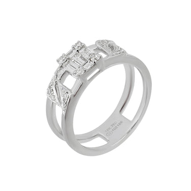 18K White Gold With Diamond Ring | White Gold Jewellery Melbourne | White Gold Jewellery Australia | H&H Jewellery