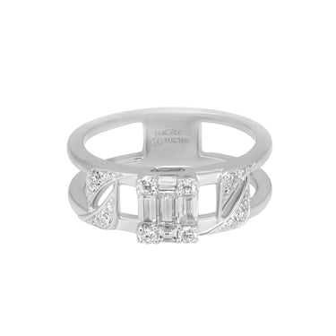 18K White Gold With Diamond Ring | White Gold Jewellery Melbourne | White Gold Jewellery Australia | H&H Jewellery