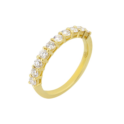 18K Yellow Gold Tdw. 0.67ct Diamond Band Ring - 20729387 - H&H Jewellery Pty Ltd