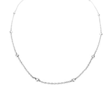 18K White Gold Tdw. 0.38ct Diamond Chain Necklace - 20727802 - H&H Jewellery Pty Ltd