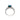 18K White Gold Black Solid Opal and Diamond Ring - 20493950 - H&H Jewellery Pty Ltd