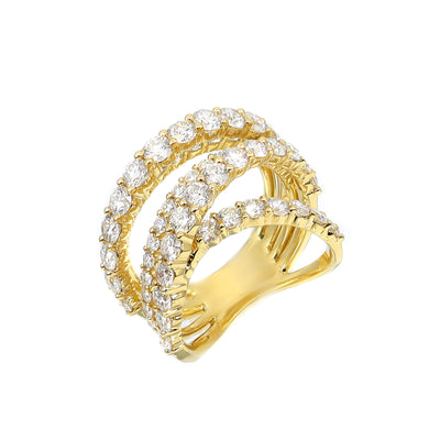 18K Yellow Gold Tdw. 3.60ct Diamond Ring - 20734114 - H&H Jewellery Pty Ltd