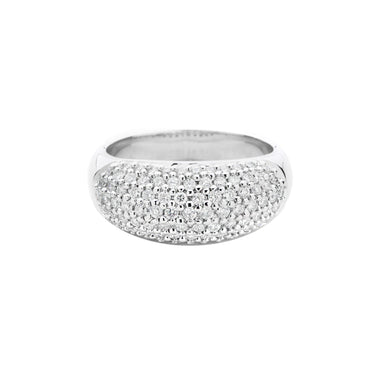 18K White Gold Tdw. 1.00ct Diamond Pave Ring - 20214593 - H&H Jewellery Pty Ltd