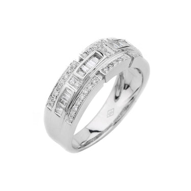 18K White Gold Tdw. 0.50CT Diamond Ring - 20517175 - H&H Jewellery Pty Ltd
