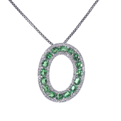 18K Green Tsavorite Garnet Pendant - 20560089 - H&H Jewellery Pty Ltd