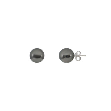 18K White Gold Tahitian Pearl Studs Earring | Pearl Jewellery Australia | Pearl Jewellery Melbourne | Pearl Stud Earrings Australia | H&H Jewellery