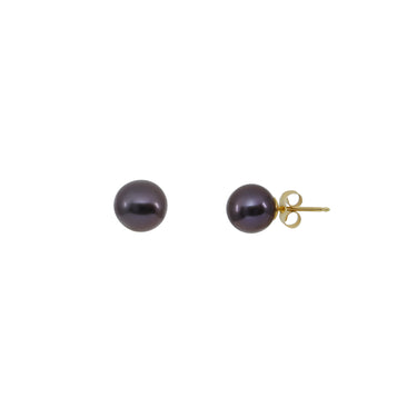 14K Yellow Gold Freshwater Pearl Studs Earrings | Pearl Jewellery Australia | Pearl Jewellery Melbourne | Pearl Stud Earrings Australia | H&H Jewellery