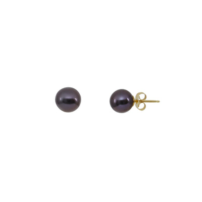 14K Yellow Gold Freshwater Pearl Studs Earring - 20134310 - H&H Jewellery Pty Ltd