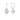 STELLAR LIGHTS SILVER DROP HOOP EARRINGS - H&H Jewellery Pty Ltd