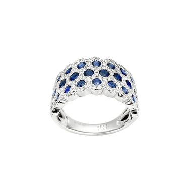 18K White Gold 1.67ct Sapphire and Diamond ring - 20636432 - H&H Jewellery Pty Ltd