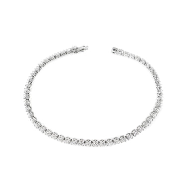 18K White Gold Tdw. 3.00ct Diamond Tennis Bracelet - 20719470 - H&H Jewellery Pty Ltd