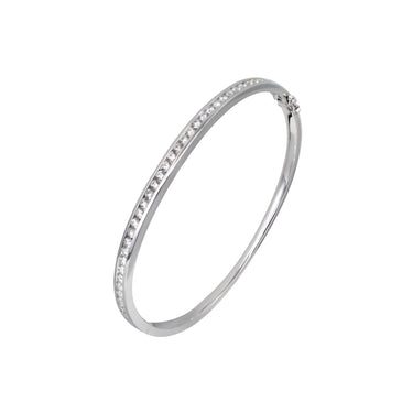 18K White Gold Tdw. 1.35ct Diamond Bangle - 20729011 - H&H Jewellery Pty Ltd