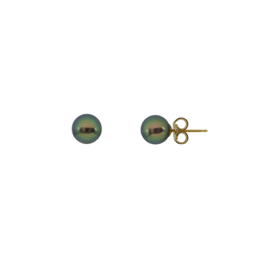 14K Yellow Gold Freshwater Pearl Studs Earring | Pearl Jewellery Australia | Pearl Jewellery Melbourne | Pearl Stud Earrings Australia | H&H Jewellery