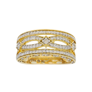 9K Yellow Gold Tdw. 0.56ct Diamond Ring - 20678463 - H&H Jewellery Pty Ltd