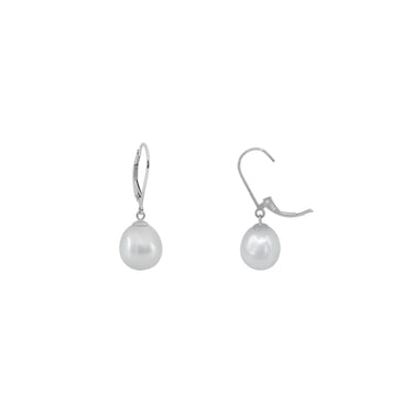 18K White Gold South Sea Pearl Drop Earring | Pearl Jewellery Australia | Pearl Jewellery Melbourne | Pearl Stud Earrings Australia | H&H Jewellery