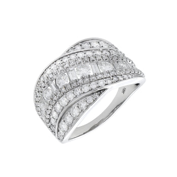 18K White Gold Tdw. 2.00ct Diamond Ring - 20717575 - H&H Jewellery Pty Ltd