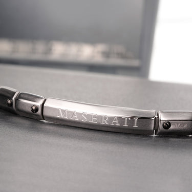 Maserati Jewels - Men's Silver Screw Bracelet JM220ASQ05 - H&H Jewellery Pty Ltd