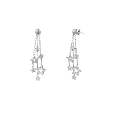 18K White Gold Diamond Earring | H&H Jewellery