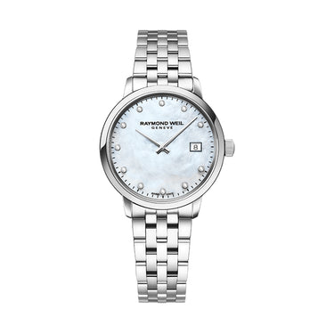 Raymond Weil - Toccata White Mother-of-Pearl Diamond Watch | Raymond Weil Watches Melbourne | Raymond Weil Watches Australia | H&H Jewellery