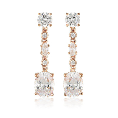 Georgini Luxe Lusso Earrings Rose Gold - H&H Jewellery Pty Ltd