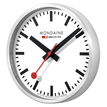 Mondaine - Large White Dial Wall Clock 40cm A995.CLOCK.16SBB - H&H Jewellery Pty Ltd
