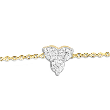 9K Yellow Gold 0.15ct Diamond Bracelet | Gold and Diamond Bracelet Melbourne | Gold and Diamond Bracelet Australia | H&H Jewellery
