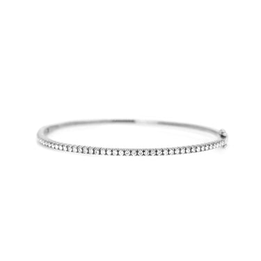 18K White Gold Tdw. 0.61ct Diamond Bangle - 20728984 - H&H Jewellery Pty Ltd