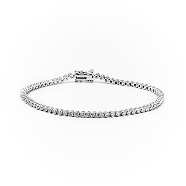 18K White Gold Tdw. 1.03ct Diamond Tennis Bracelet - 20693961 - H&H Jewellery Pty Ltd