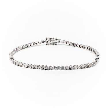 18K White Gold Tdw. 1.07ct Diamond Tennis Bracelet | Gold and Diamond Tennis Bracelet Melbourne | Gold and Diamond Tennis Bracelet Australia | H&H Jewellery