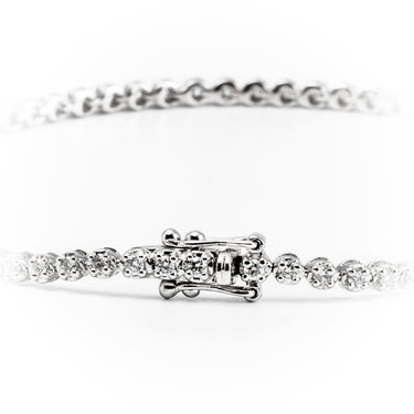 18K White Gold Tdw. 1.07ct Diamond Tennis Bracelet | Gold and Diamond Tennis Bracelet Melbourne | Gold and Diamond Tennis Bracelet Australia | H&H Jewellery