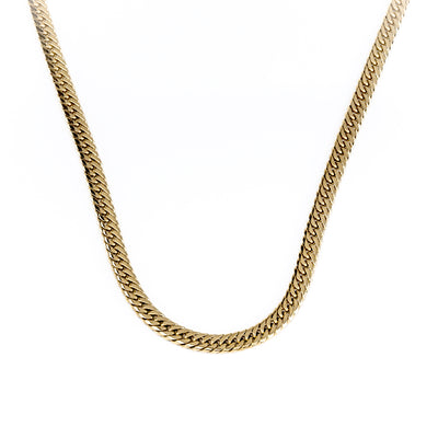 9K Yellow Gold Double Curb Necklace 44cm - 20704520 - H&H Jewellery Pty Ltd