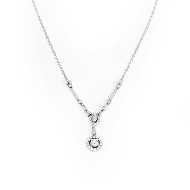 18K White Gold Tdw. 1.65ct Diamond Necklace - 20602598 - H&H Jewellery Pty Ltd
