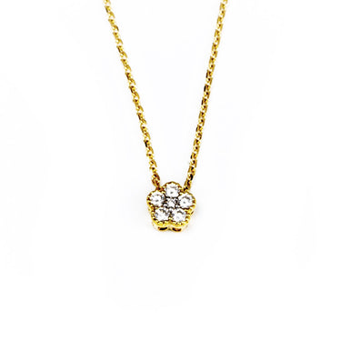 18K Yellow Gold Tdw. 0.51ct Diamond Necklace - 20691011 - H&H Jewellery Pty Ltd