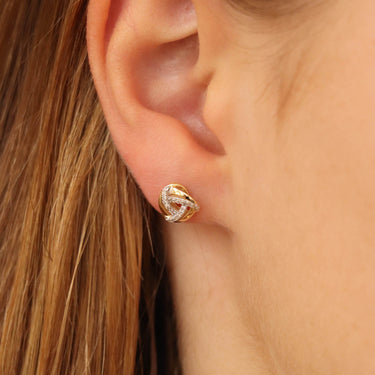 9K Yellow Gold Tdw. 0.1ct Diamond Earrings | Diamond Earrings Melbourne | Diamond Earrings Australia | H&H Jewellery