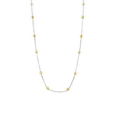 18K White and Yellow Gold Diamond Tdw 0.45ct Solid Chain - 20719586 - H&H Jewellery Pty Ltd