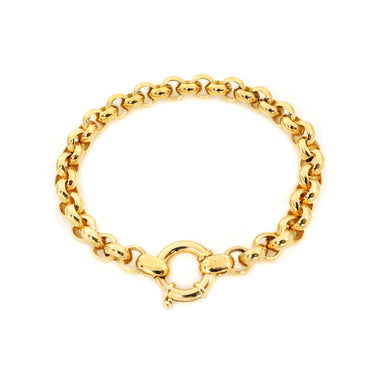 9K Yellow Gold Solid 8mm Belcher Bracelet | Gold Bracelet Melbourne | Gold Bracelet Australia | H&H Jewellery