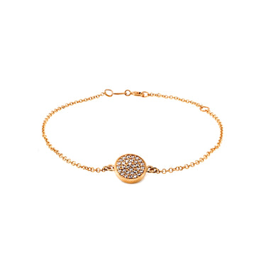 9K Gold Cubic Zirconia Disc Bracelet - 20731212 - H&H Jewellery Pty Ltd