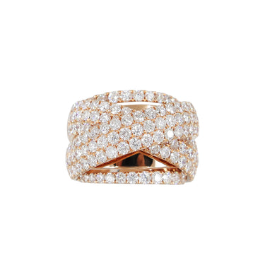 18K Rose Gold Tdw.4.70ct Diamond Ring - 20734169 - H&H Jewellery Pty Ltd