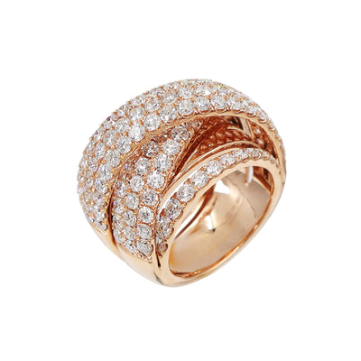 18K Rose Gold Tdw.4.70ct Diamond Ring - 20734169 - H&H Jewellery Pty Ltd