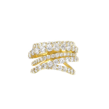 18K Yellow Gold Tdw. 3.60ct Diamond Ring - 20734114 - H&H Jewellery Pty Ltd